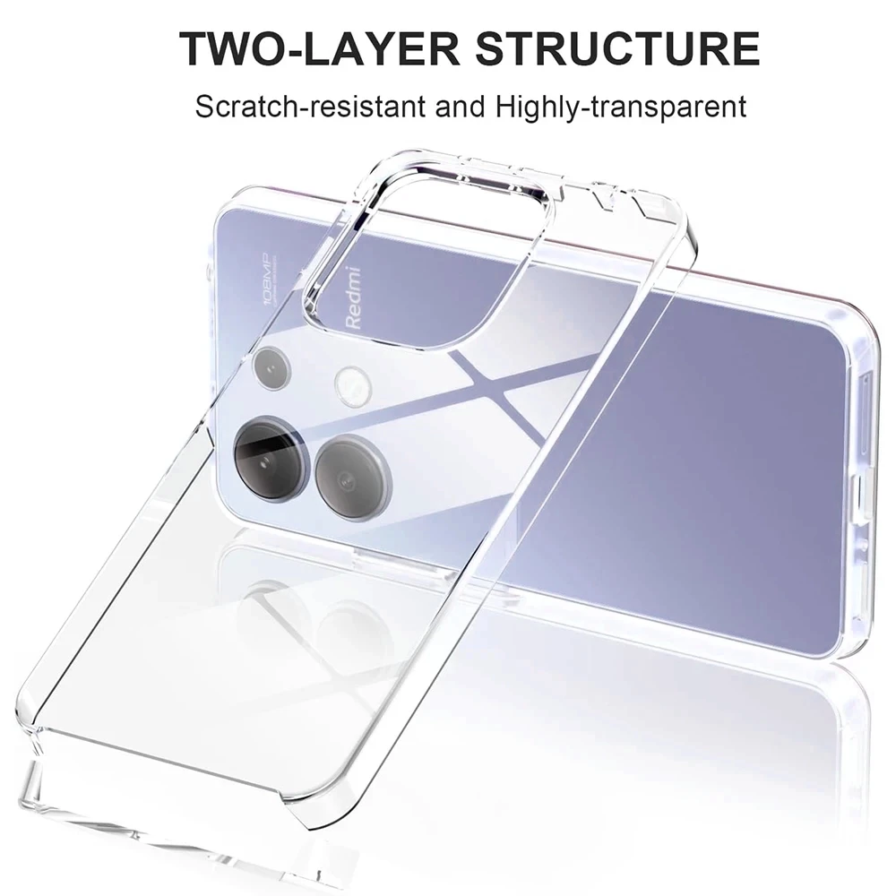 

360 Full Body Cover Shockproof Case For Xiaomi POCO F7 F6 F5 X7 X6 X5 Pro 5g Hybrid PC Hard Clear Silicone Soft Shell Cover