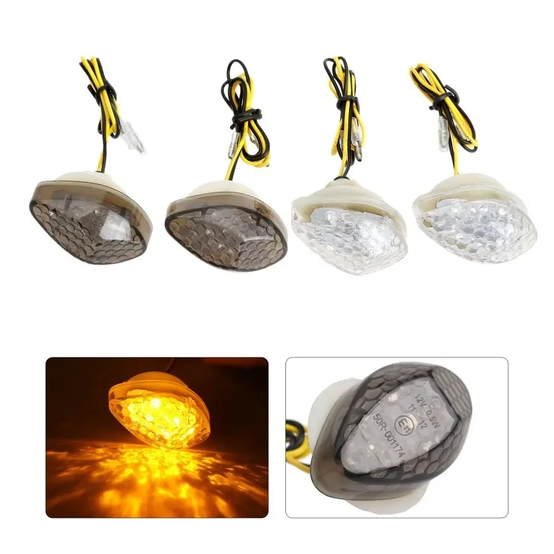 

Universal Motorcycle Turn Signal Light LED Side Marker Light Flasher Amber Flasher Suitable for Most Honda Models
