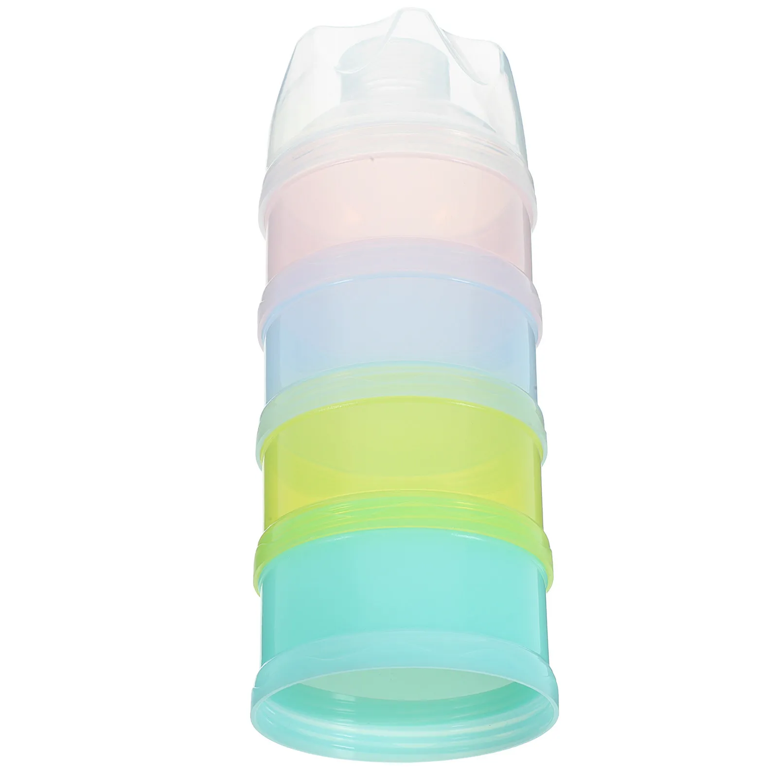 

Контейнер для детского питания на 4 отделения: дозатор для молочной смеси, органайзер для закусок, дорожный аксессуар для детского питания