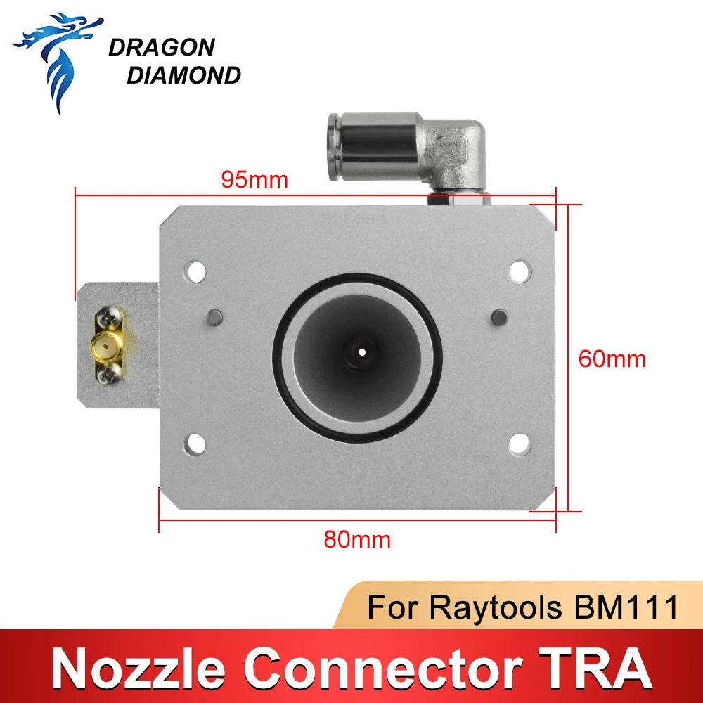 Imagem -05 - Raytools Cabeça de Corte Peça da Máquina Conector Original do Bico Máquina de Corte Tra Fiber Metal Cabeça do Laser Bm111