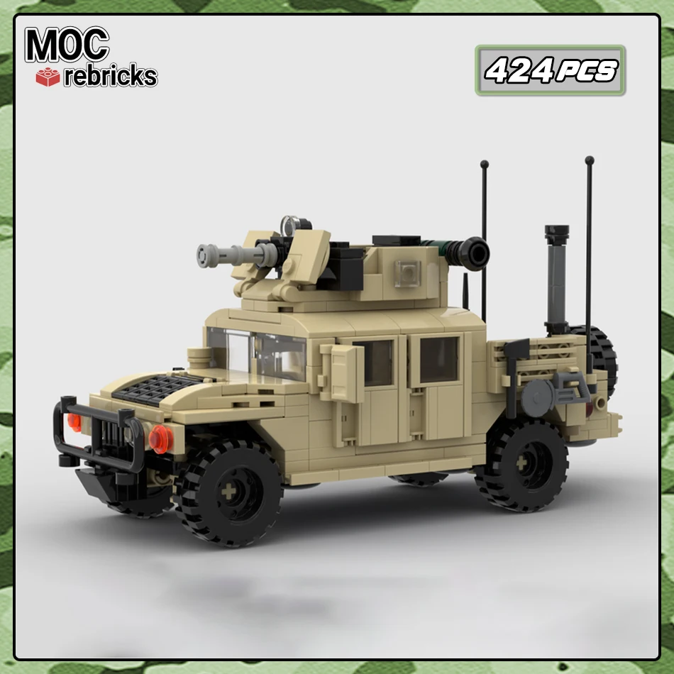 Modular Toys Humvee Speclal Operations _12 Building Blocks Infantry Fighting Vehicle Model Classic Toy Children's Holiday Gifts