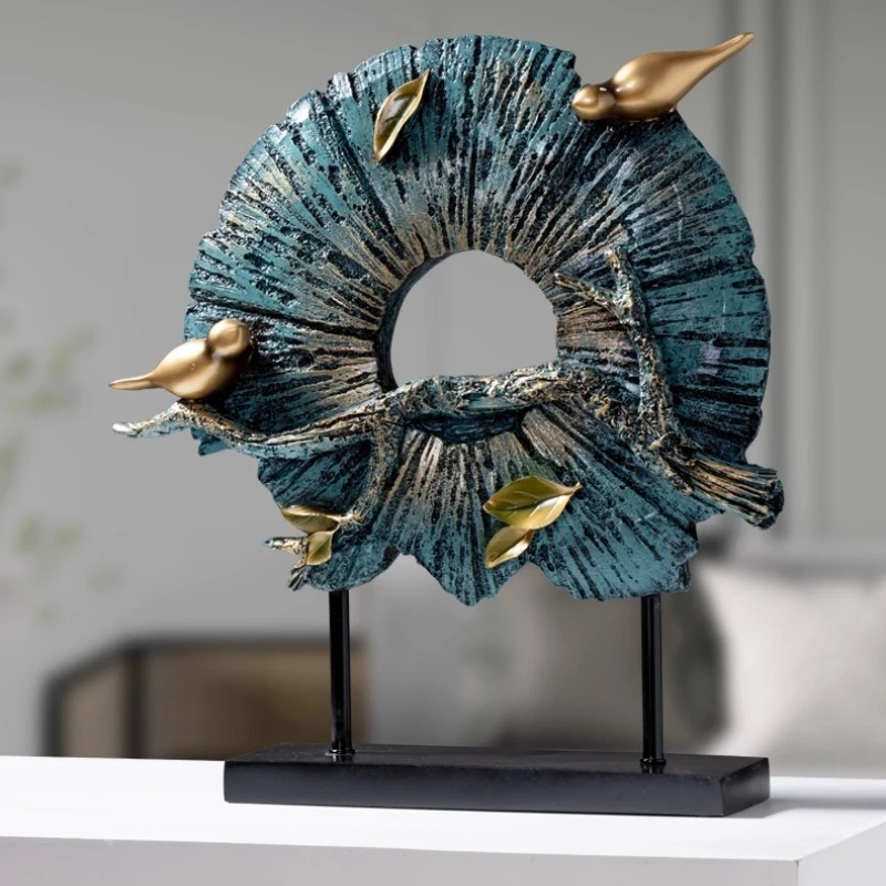 

Новый китайский декор дзен, украшения для консольного стола из смолы, мягкая мебель для творческого дома и отеля, идеальный подарок на новоселье