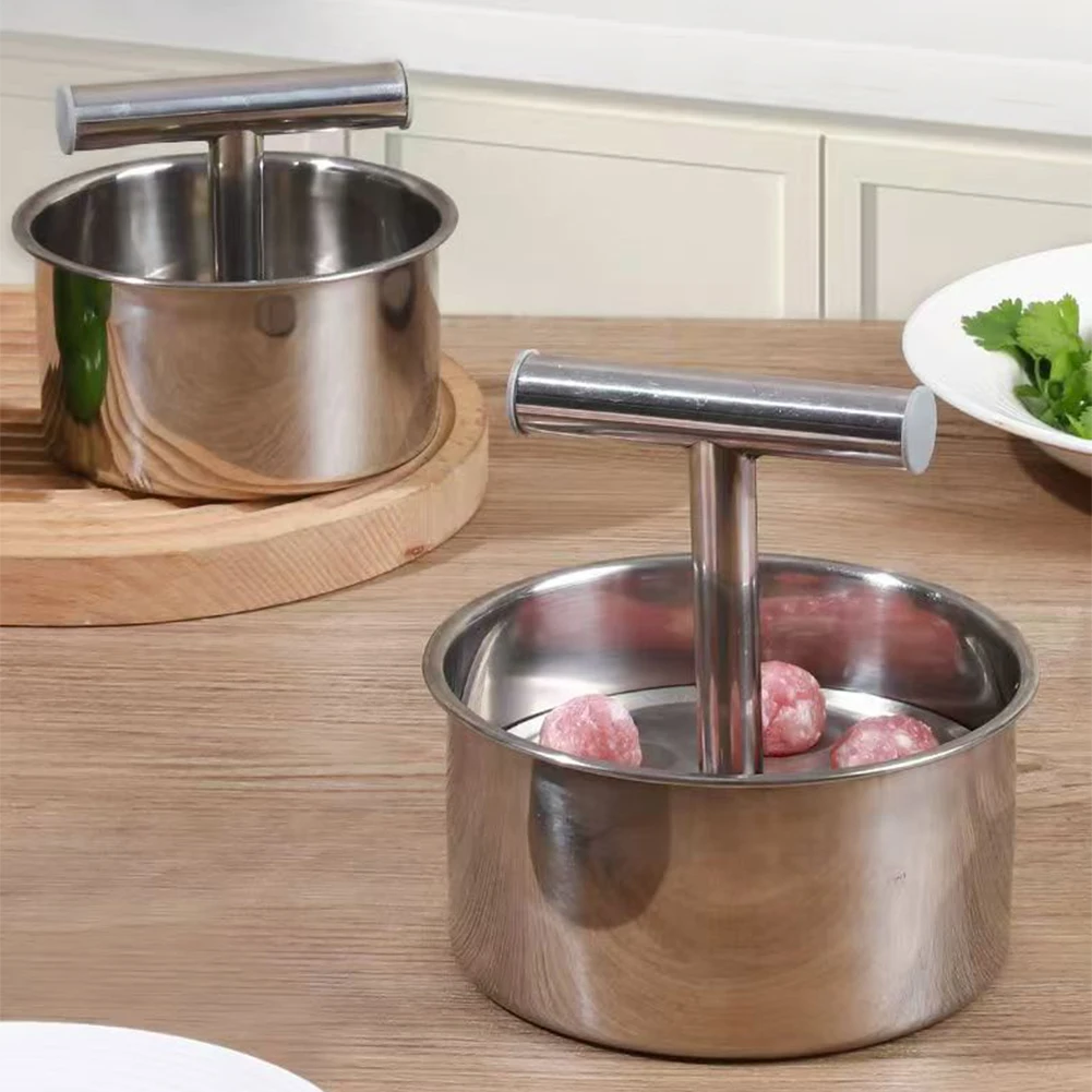 Stainless Steel Meatball Maker Tool 6/12 Holes Manual Meatball Maker Beef & Pork Meat Balls Press Mold Kitchen Cooking Tools
