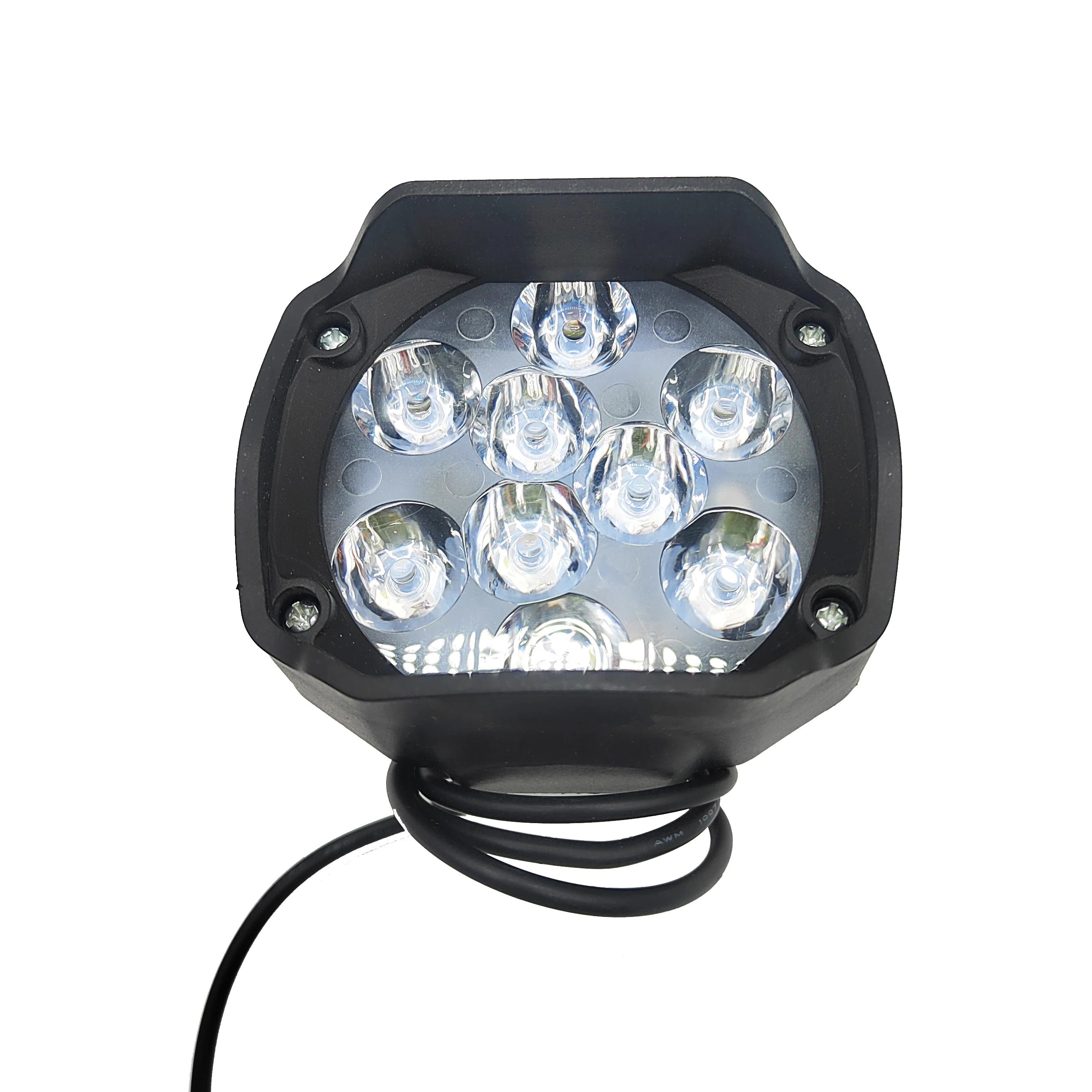 E-Bike LED-Licht 24V 36V 48V 60V 72V 15W Elektrofahrradscheinwerfer Wasserdicht für Elektrofahrräder Motorräder Frontlicht