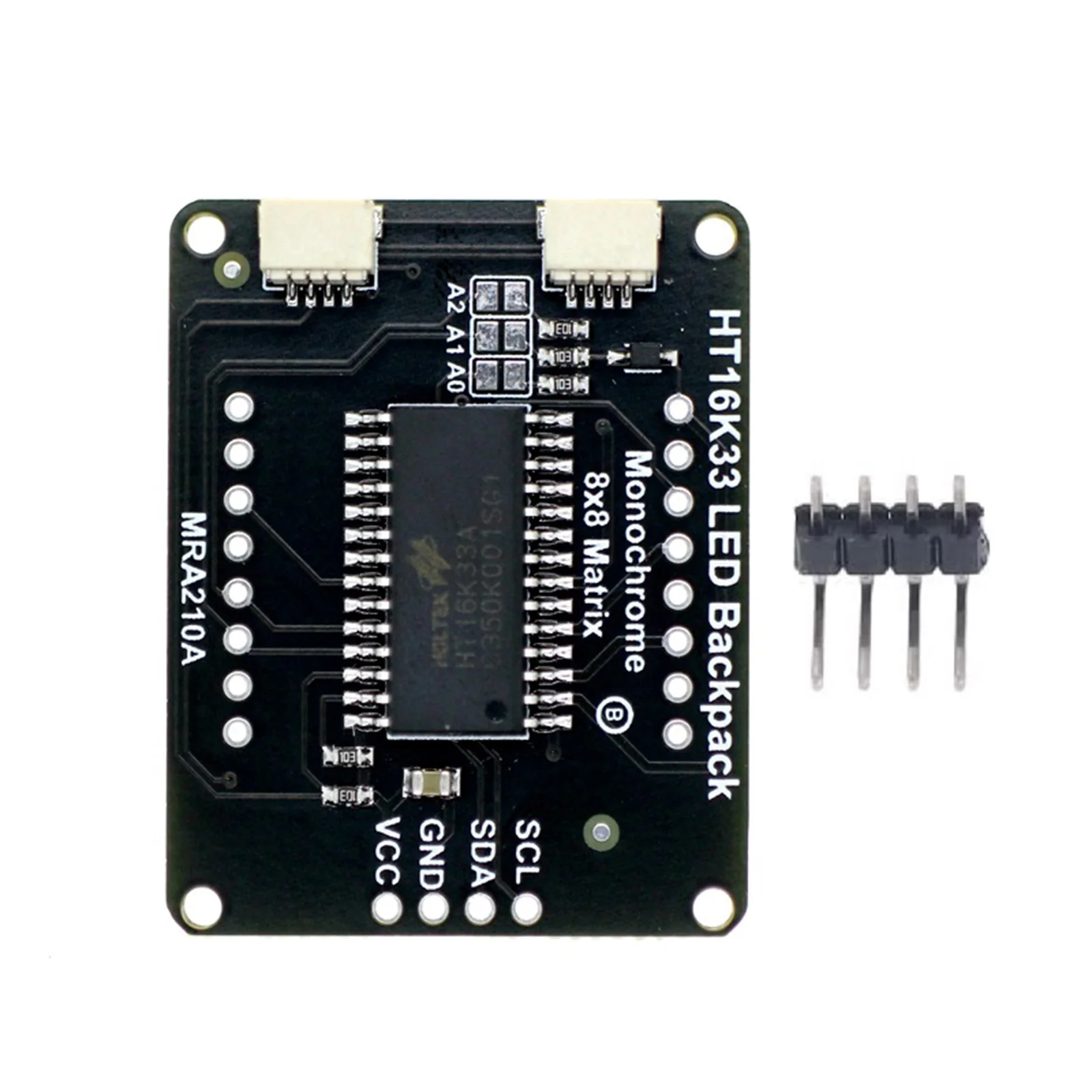 8X8 Matrix LED Display Control Module I2C Interface LED Display Module HT16K33 Driver LED Matrix Breakout Module for Arduino
