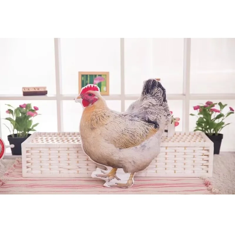 Lifelike Cock Hen Chicken Emulational Farm Animal Soft Stuffed Cushion Pillow Plush Toy Girl Boy Birthday Gift 1pc