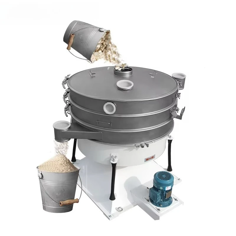Chemical Industrial Feldspar Powder Screening Machine Stainless Steel Body ABB Motor High Efficiency Sieving Separator Customize
