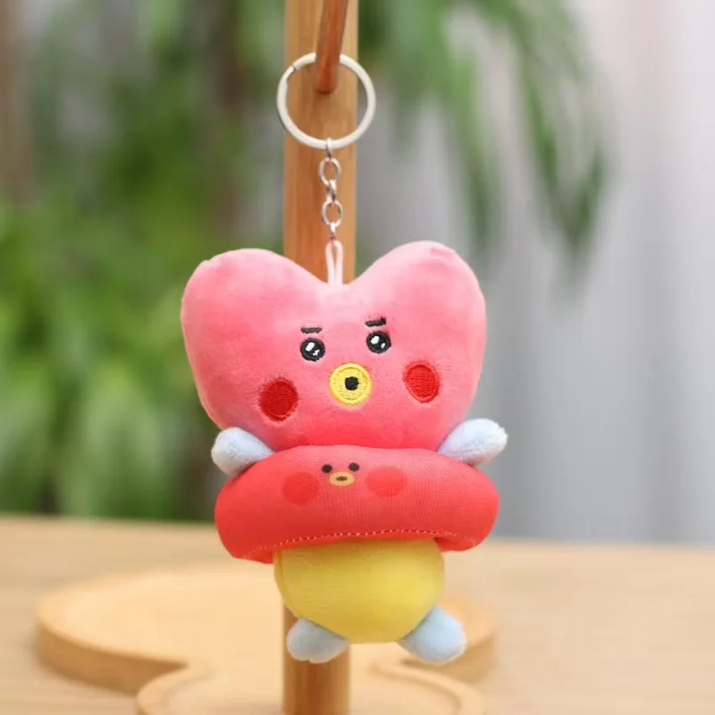 Niedlicher Badeanzug-Schwimmring-Schlüsselanhänger aus der Plüsch-Serie, Kawaii Tier-Cartoon-Taschenanhänger, weiche Stoff-Accessoires als Geburtstagsgeschenk