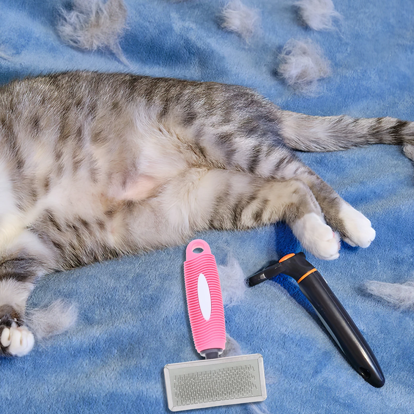 

Pet Comb Cat Combs for Indoor Cats Brush Shedding Metal Matted Hair Long Haired