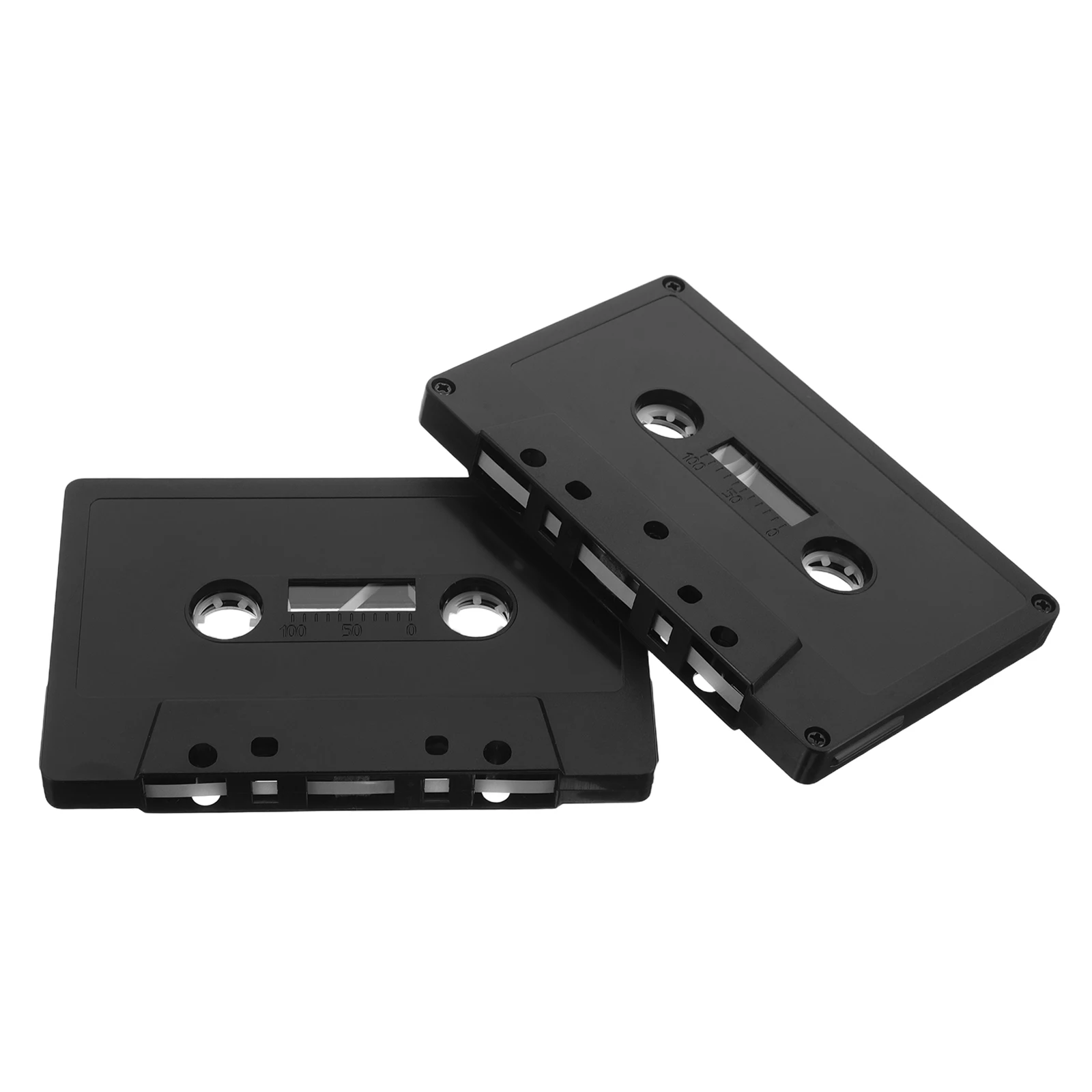 

2pcs Retro Blank Cassette Wall Decor DIY Magnetic Tape Home Bar Studio Decoration Lightweight Audio Tape Material Music Party