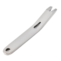 EDC Gear Stainless Steel Mini Crowbar Prybar Pry Bar Pocket Tool Camp Gadget Outdoor Utility Multi Multipurpose Camping Gadgets