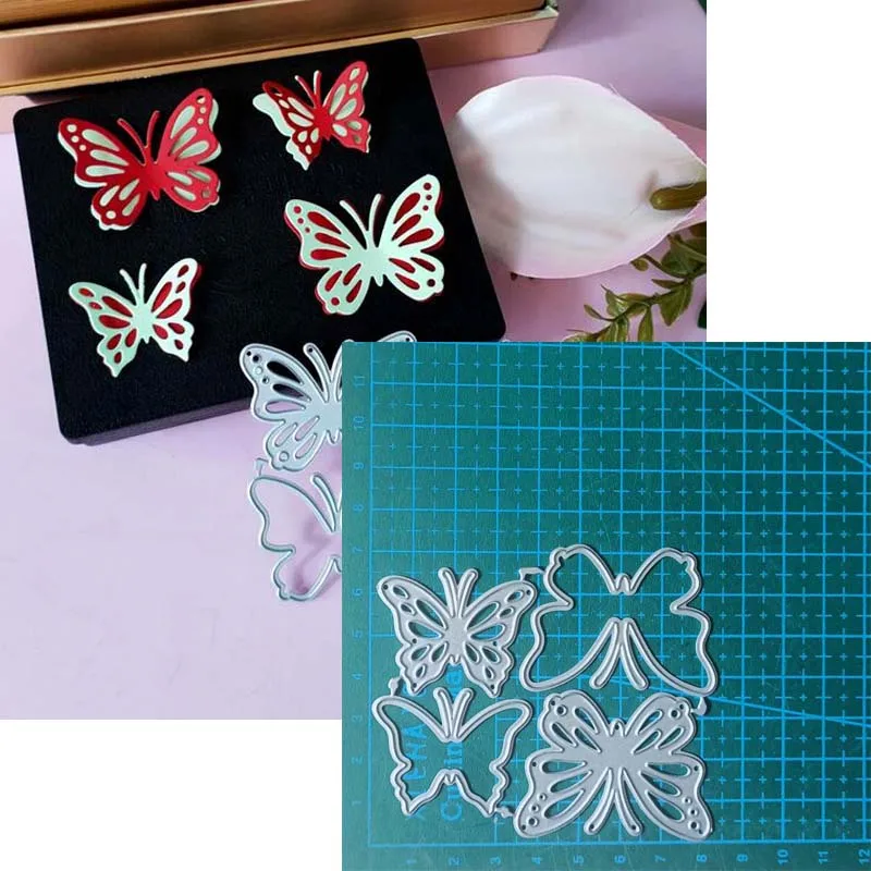 Vlinder Libel Metal Cutting Dies Scrapbooking Decoratie Papier Ambachtelijke Mes Mal Punch Sjabloon Embossing Stencils