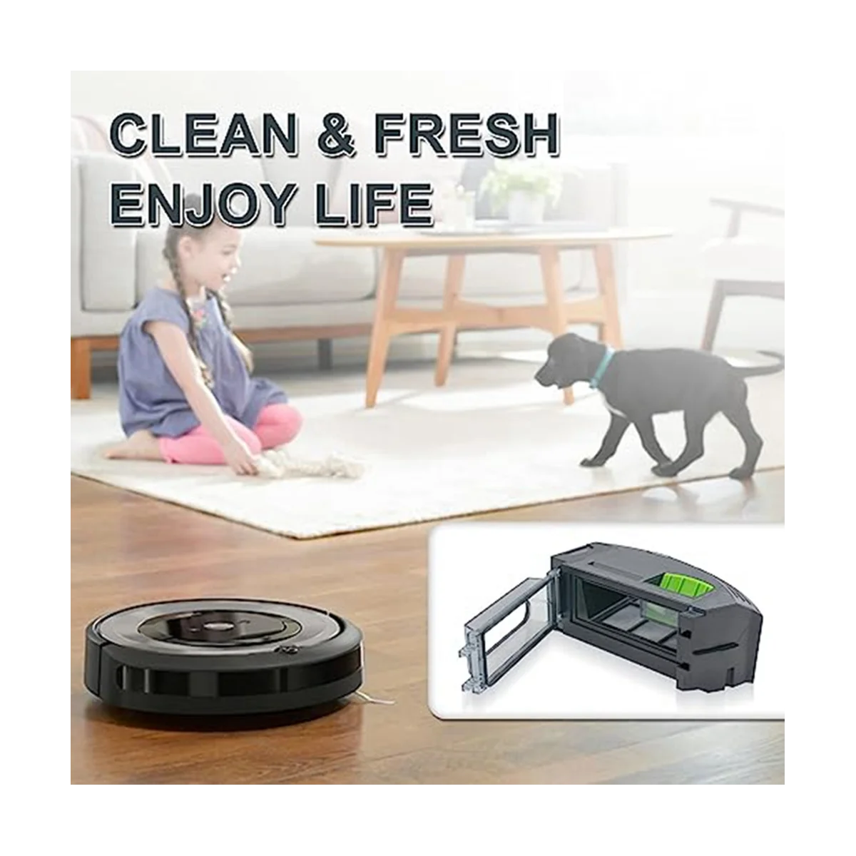 مناسبة ل كنس روبوت اكسسوارات I7 I7 + E5 E6 I3 I5 تصفية الغبار صندوق القمامة حاوية القمامة