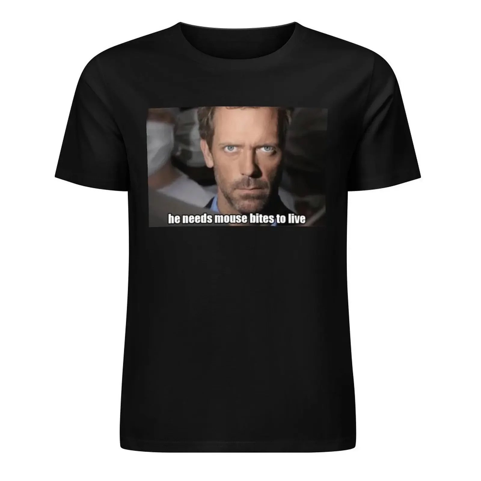 House MD - he need mouse bites to live T-Shirt boys animal print custom shirt tees oversizeds mens graphic t-shirts pack