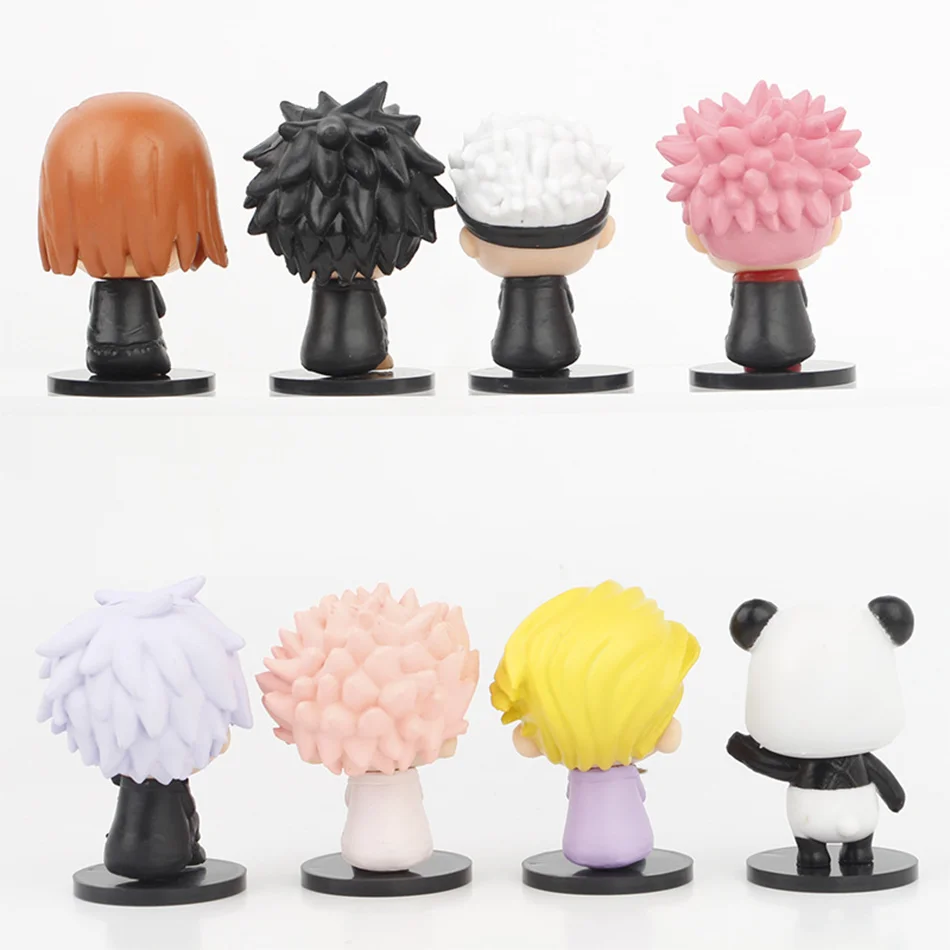 Anime Jujutsu Kaisen Figure Itadori Yuji Gojo Satori Fushiguro Megumi Kugisaki Kawaii Toy Car Decoration PVC Model Gift