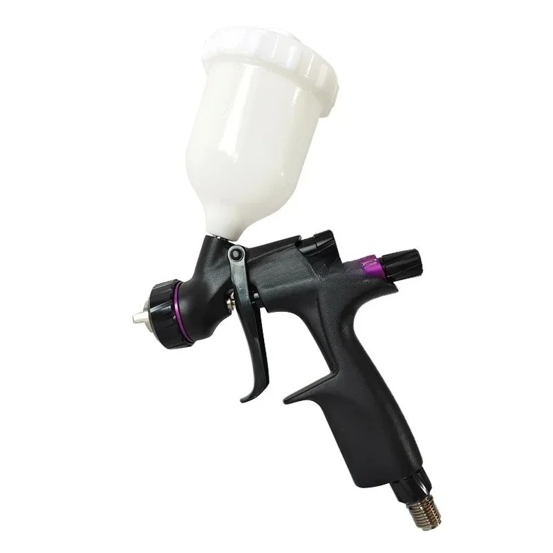 Car Spray Gun 1.0/1.2 Nozzle Sheet Metal Repair Spray Paint High Atomization 125mm Gravity Type Upper Tank