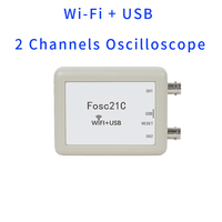 Fosc21C Wireless WIFI +USB oscilloscope 2 channel 1Mhz support laptop mobile phone (Android) handheld portable oscilloscope