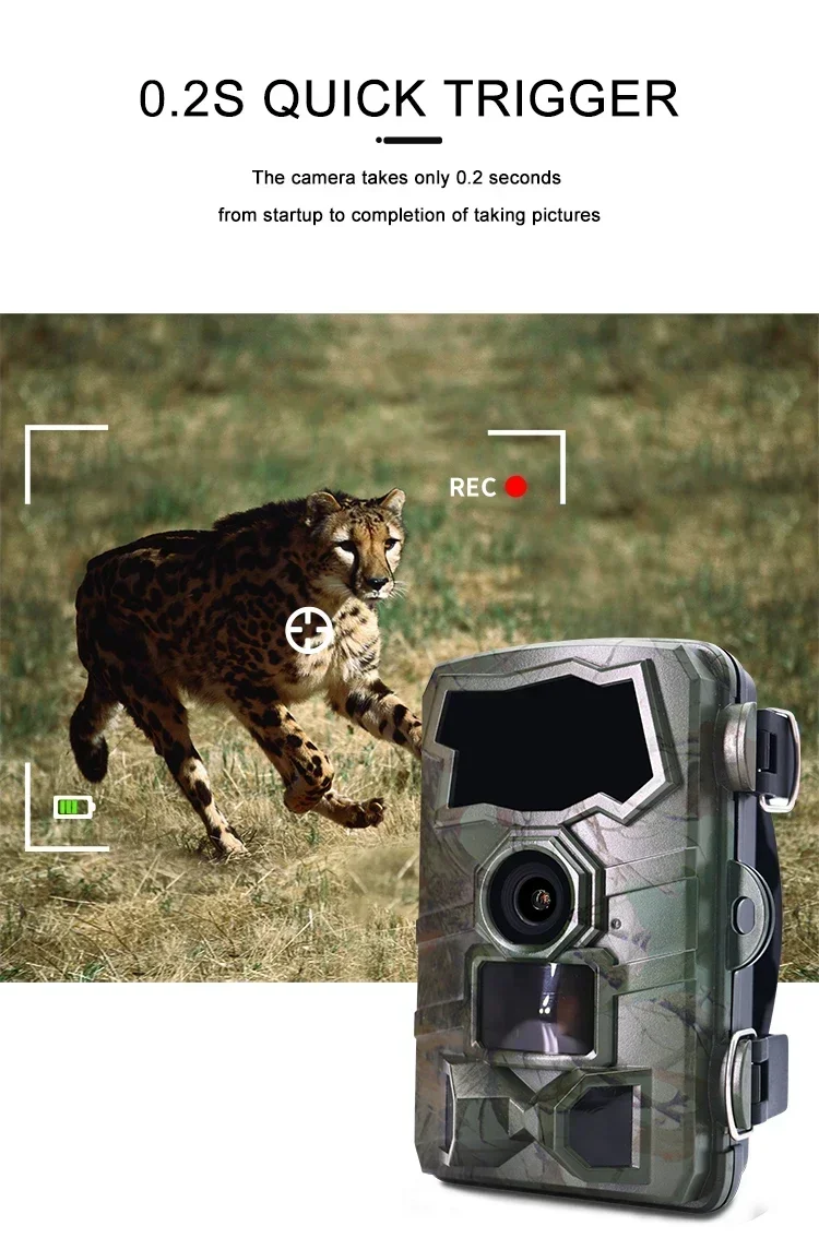 Hunting Camera H888 Wireless WIFI Wildlife Trail Camera 2.4'' TFT LCD Screen 32MP 4K Infrared Camera Surveillance Hunting