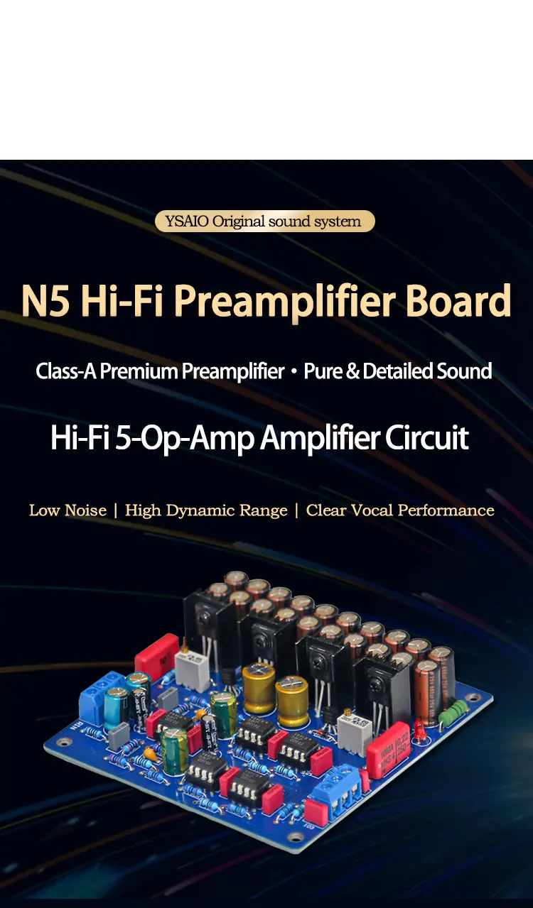 N5 Vorverstärker Audiophiler Vorverstärker-Board Klasse A Netzteil HiFi-Vorverstärker – Detail 1