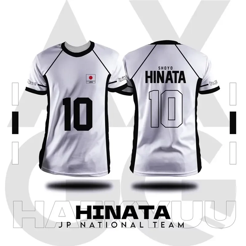 3D Print Haikyuu Jersey Hinata Kageyama Cosplay Costume 2026 Summer Quick Dry T Shirt Anime Volleyball Team Uniform Large