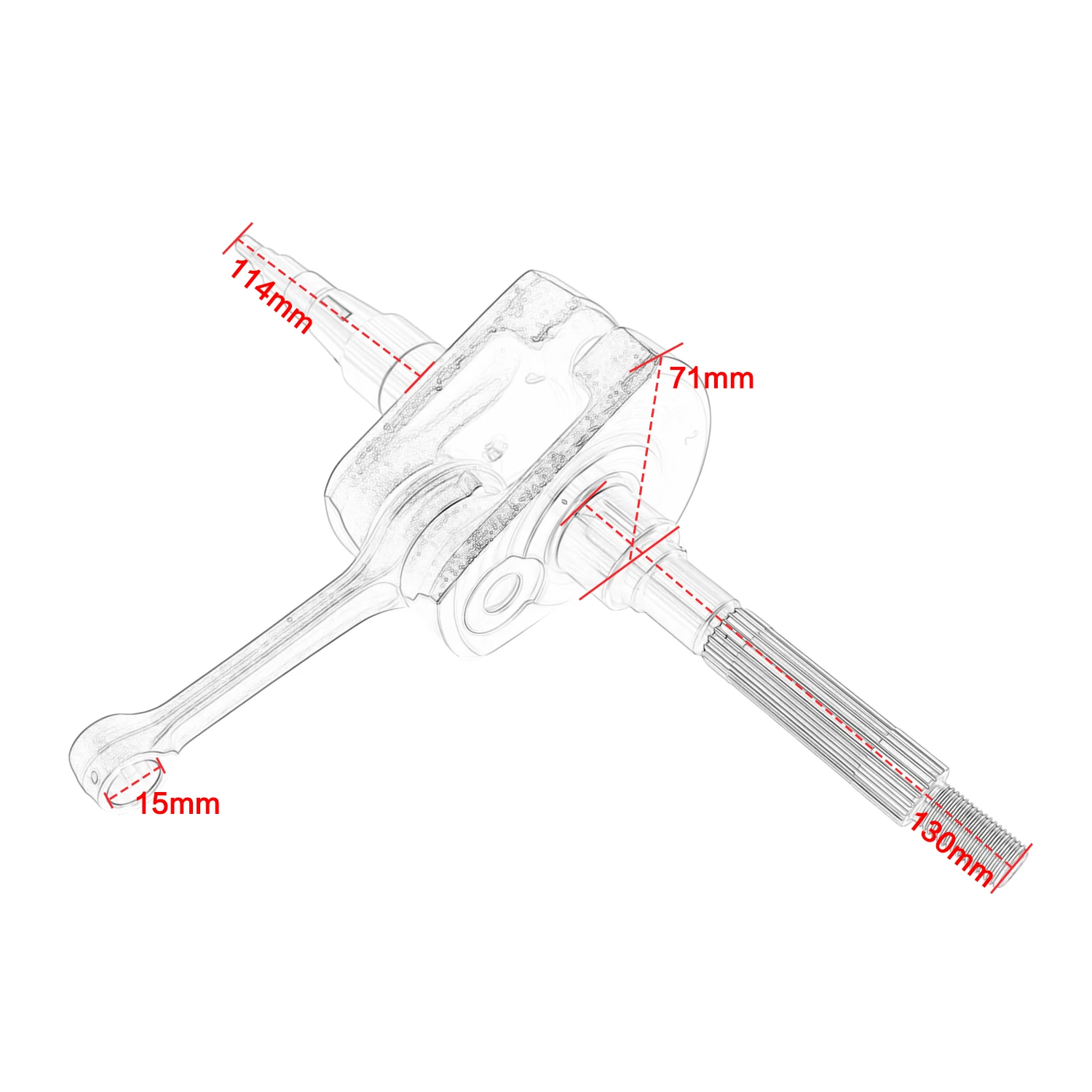 Smooth Operation Crankshaft Connecting Rod  Replacement Parts Fit Vespa Piaggio Primavera 125 i.e 2019 i-Get Yacht Club Premium