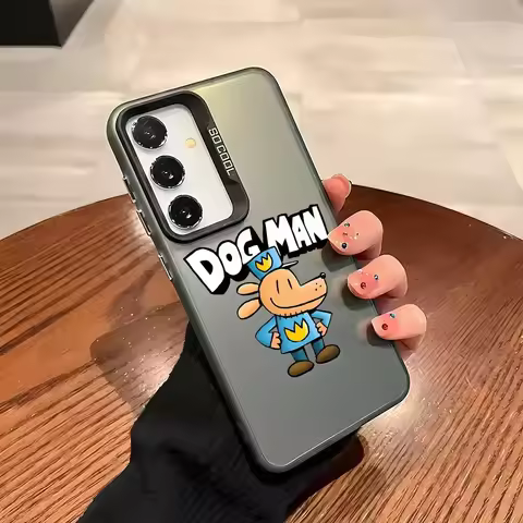 Movie Dogman Phone Case For Samsung Galaxy S25 S24 S23 Ultra S22 Plus S20 A55 Laser Colorful Shockproof IMD Hard Cover Funda