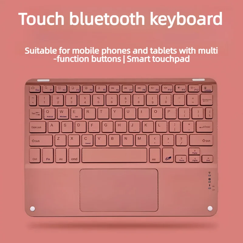 10 Inch Bluetooth Keyboard  Wireless Rechargeable Keyboard Colorful Wireless Keyboard For Phone Tablet Laptop Universal