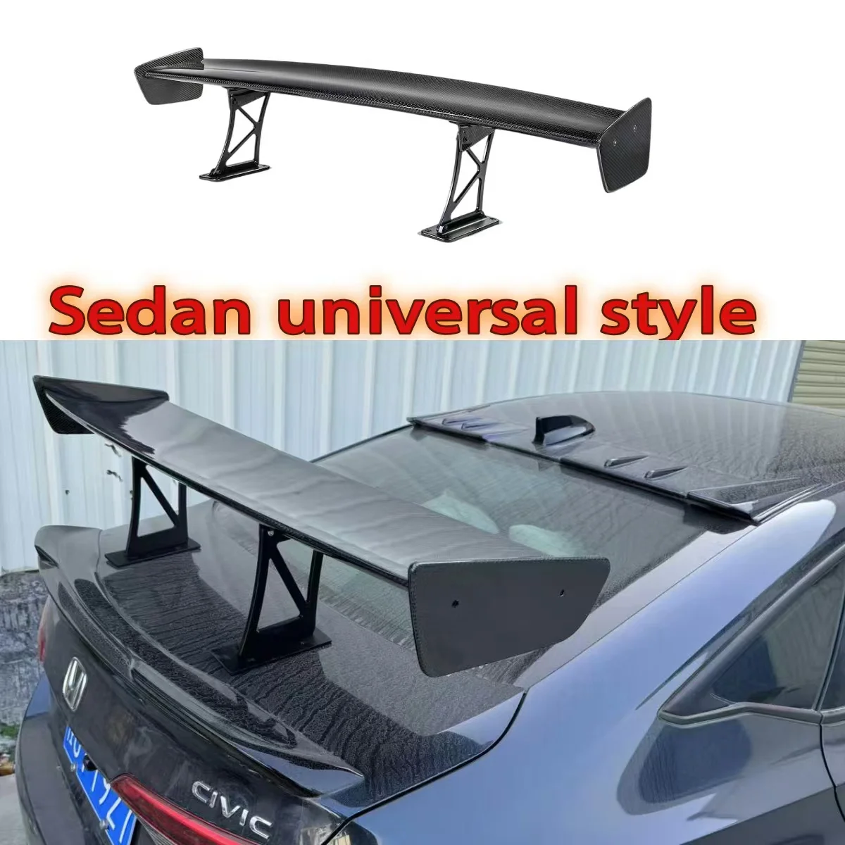 

GT Style Universal Rear Wing Trunk Carbon Fiber Spoiler Air Deflector Dam Tail Decoration For 99% Sedan Cars Tuning Accessories