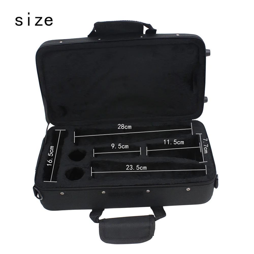 SLADE Clarinet Storage Carrying Case Black Oxford Cloth Waterproof Handbag Square Storage Box Woodwind Instrument Accessories