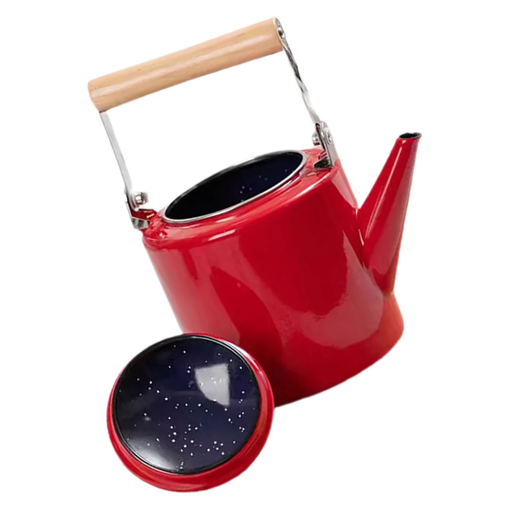 Teakettle給湯ケトル、エナメルコーヒーポット、家庭用植木鉢、24l