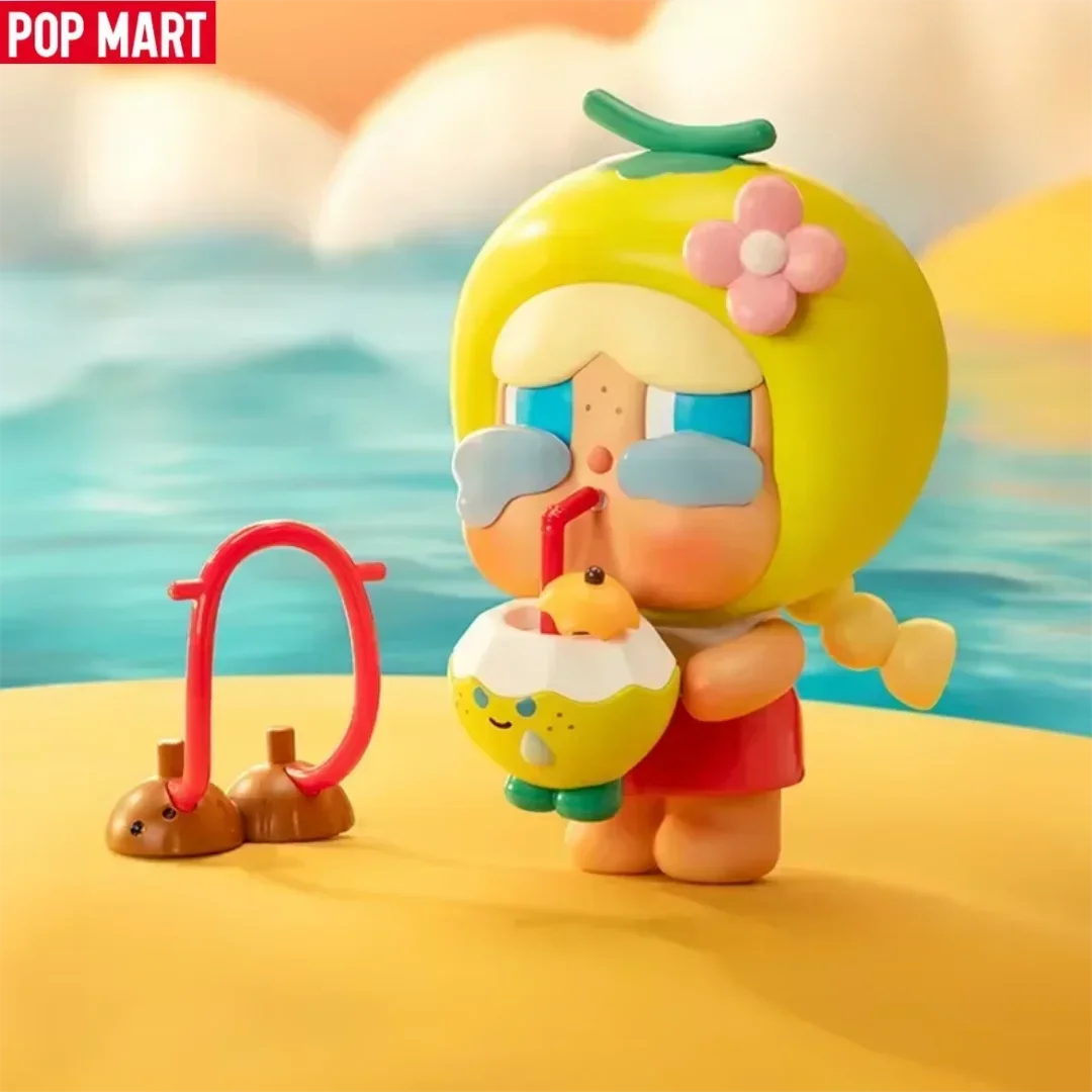 

POP MART Crybaby Coconut Green Anime Figure - Cute Doll Series Home Decor Desktop Model Ornament for Girls Ideal Gift