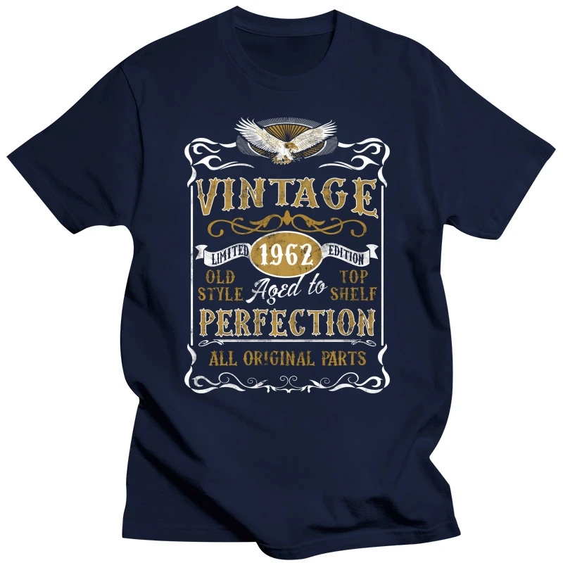 Made in 1962 Vintage T-Shirt, Born 1962 Birthday Age Year Gift Top Cool Casual pride t shirt men Unisex Fashion tshirt free