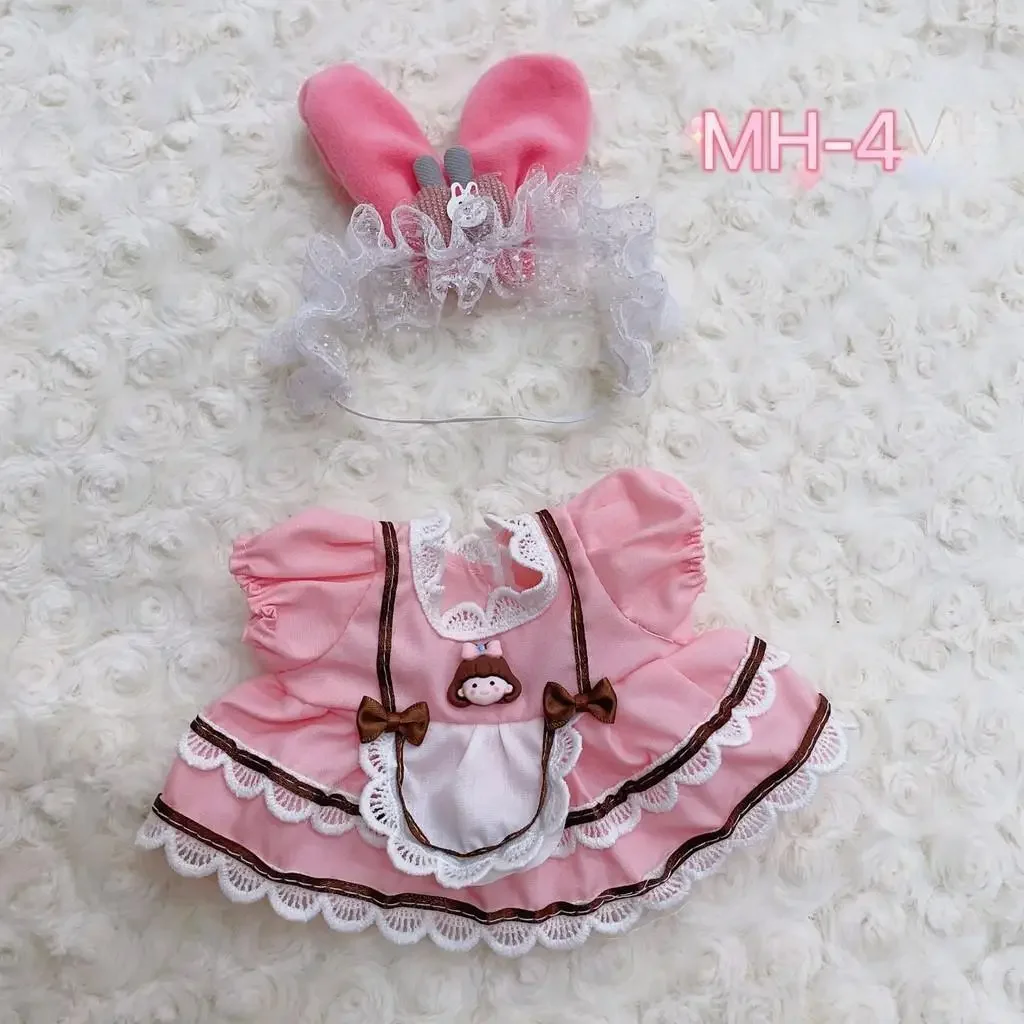 20Cm Cotton Doll Cute Sweet Dress Doll Dress Up Clothes Lolita Skirt