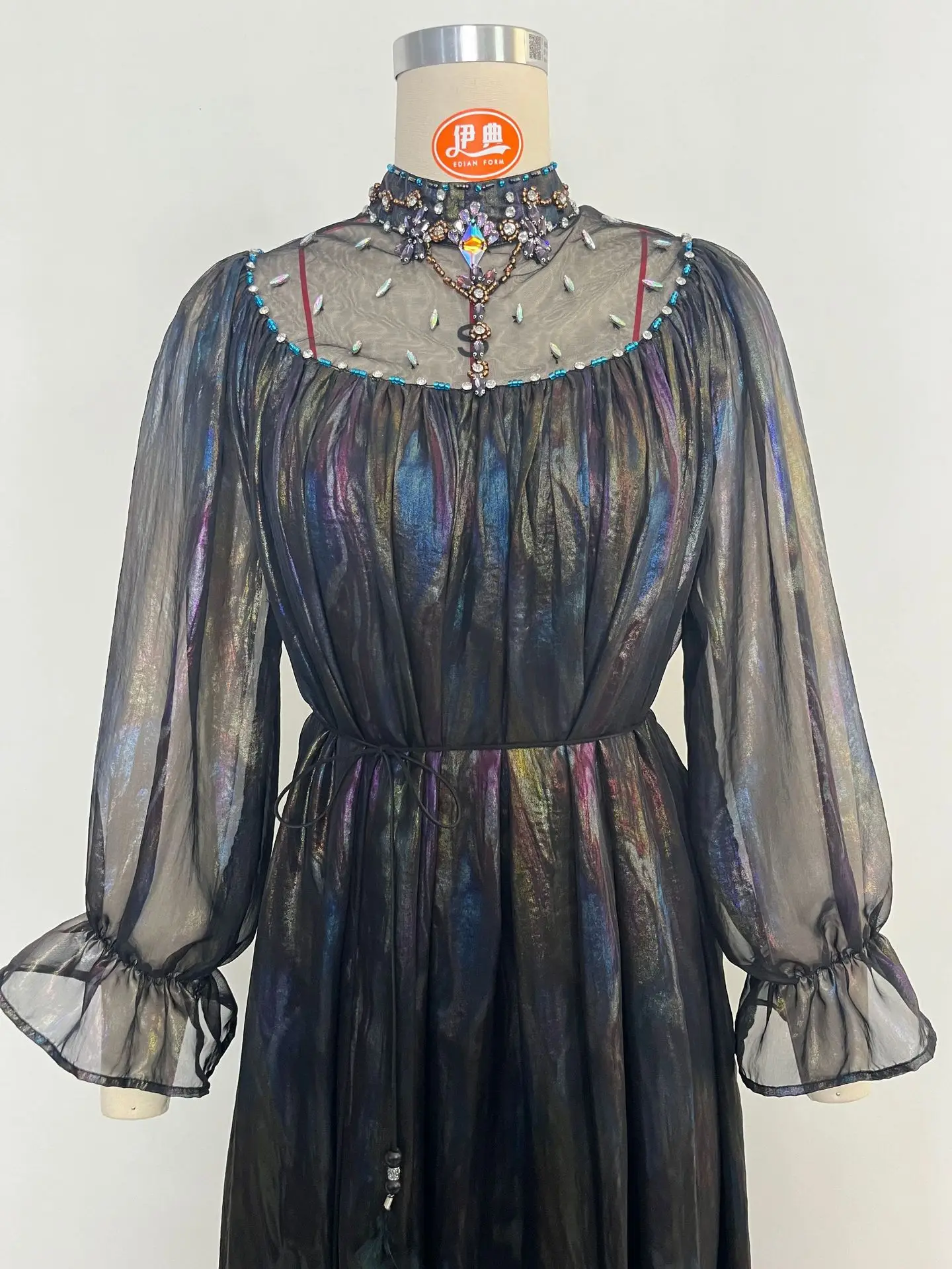 Élégant dubaï Abaya brillant diamants caftan femmes musulman soirée Maxi Robe turquie Robe Caftan Marocain Femme Robe Vestido