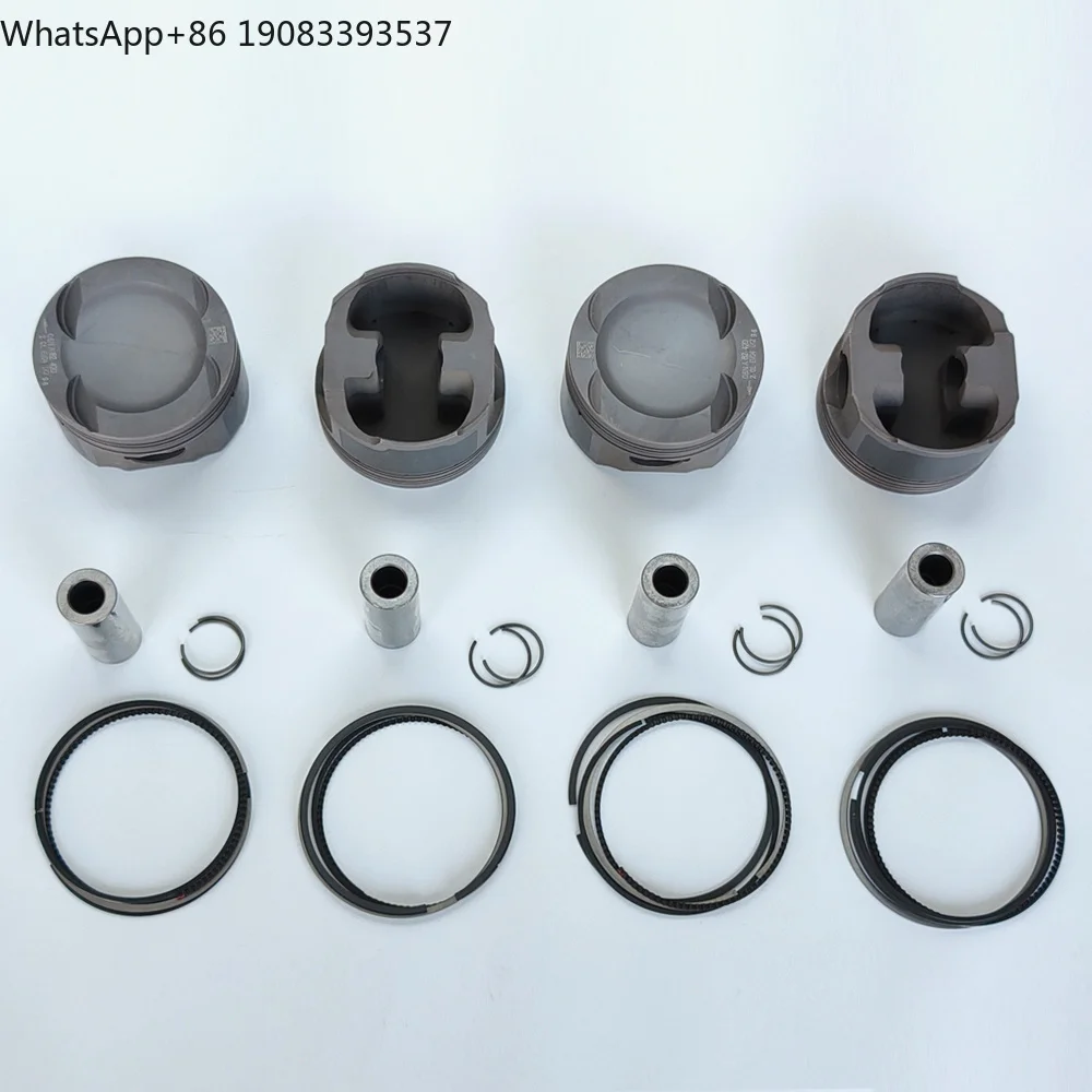 82.5mm 4032 Forged Pistons with 23mm Pin for VW for Audi EA888 2.0T 9.5:1/9.6:1 Compression Ratio