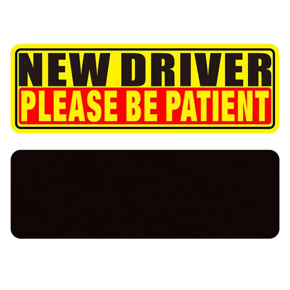 Student Driver Student Driver Magnets Stickers Adhesive Tape Reflective Magnetic Reflective Stickers Funny Novice Driver