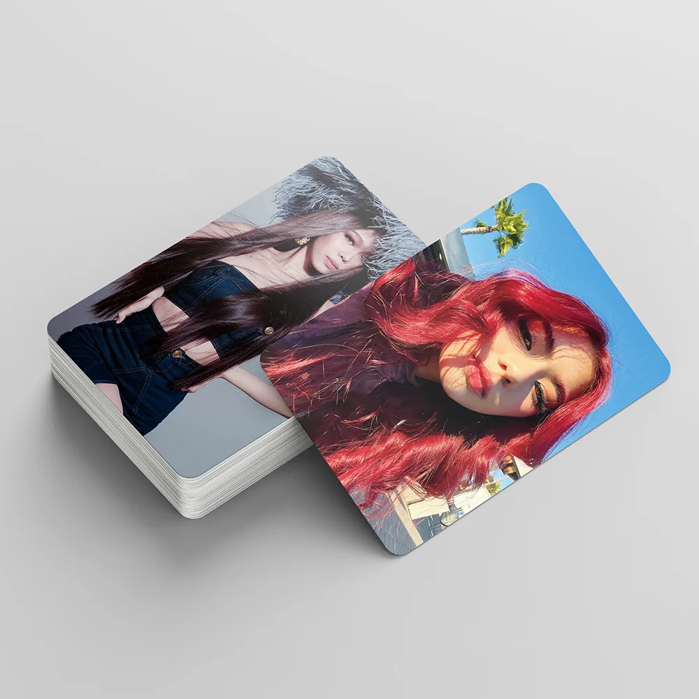 Juego de tarjetas fotográficas de alta calidad, tarjetas fotográficas impresas en HD de la nueva serie BINI JolliBINI Lomo, Gwen Stacey Maloi Aiah, regalos para fanáticos, 55 unids/set