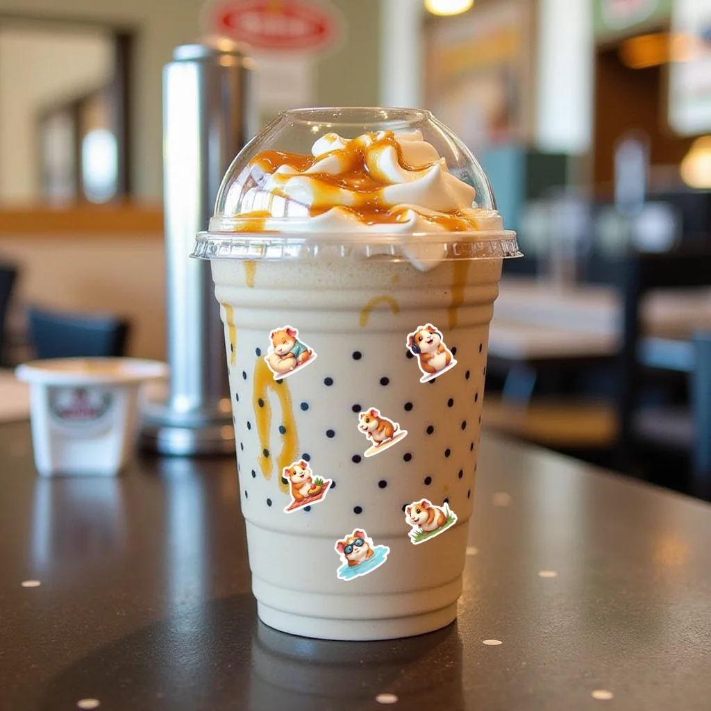 50pcs   Animal Sticker   Diary   Water Bottle Sticker   Cute   for DIY   Gift Kids