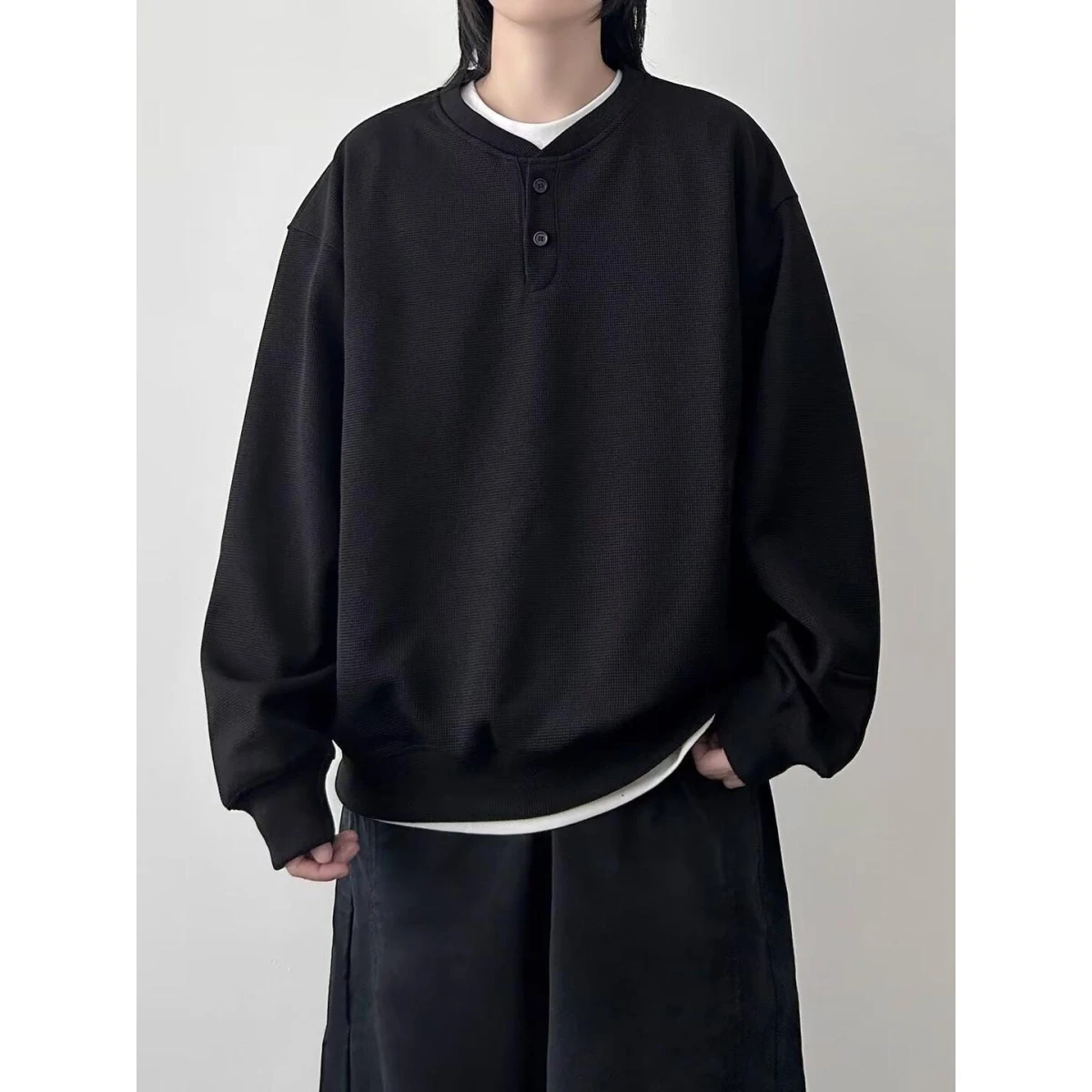 

American Sle V-Ne Knitted Sweater Cardigan Men's Color Casual Loose Fit Spring Autumn New Arrival