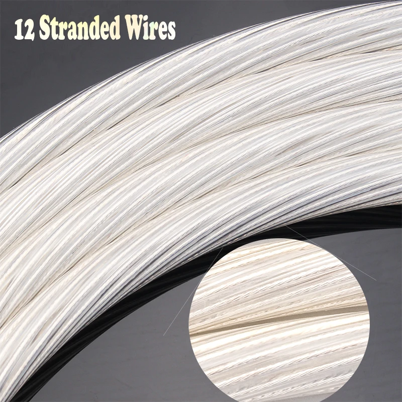 1Pair High End XLR Balanced Cable 5N OCC Single Crystal Copper Silver Plated HiFi Audio Line Carbon Fibre Plug