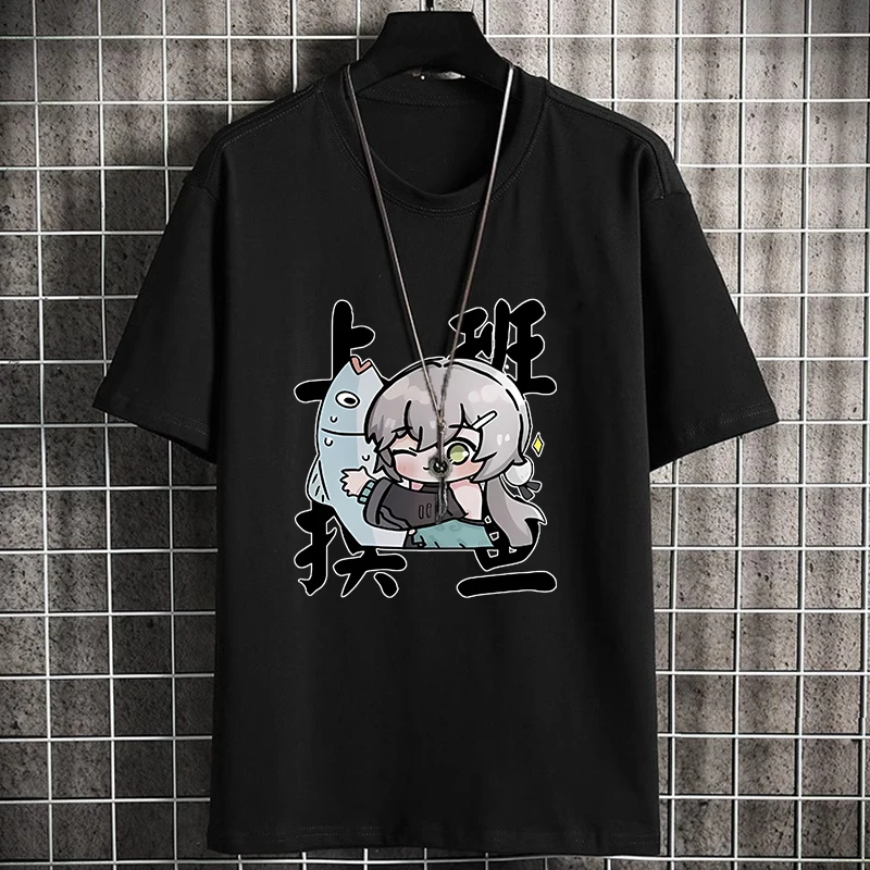 Anime Game Honkai: Star Rail Cos Blade Seele Kafka Sparkle Etc. Unisex Fashion Casual Cotton Base T-shirt