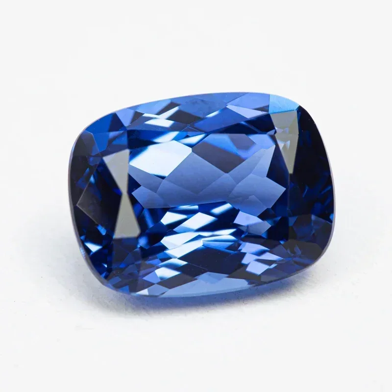 

Wholesale Top Lab Grown Sapphire Light Royal Blue Rectangular Cushion Shape VVS1 Charms DIY For Jewel Making Selectable AGL Cert