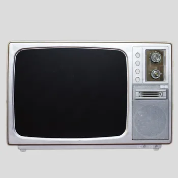 LCD 및 USB 재생 기능이 있는 빈티지 TV, 흑백 및 컬러, 7080