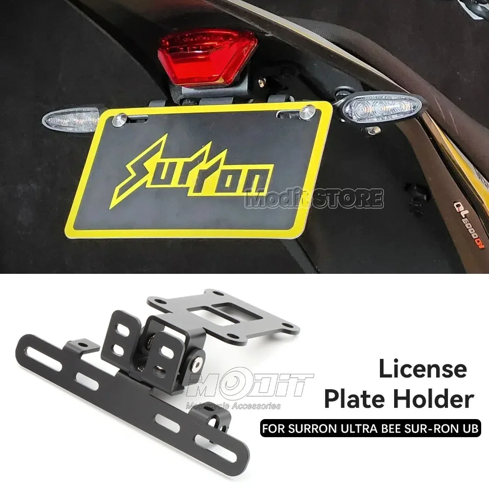 Nouveau pour Surron Ultra Bee sur-ron UB support de plaque d'immatriculation arrière pliable UB pièces modifiées support de plaque d'immatriculation de feu arrière