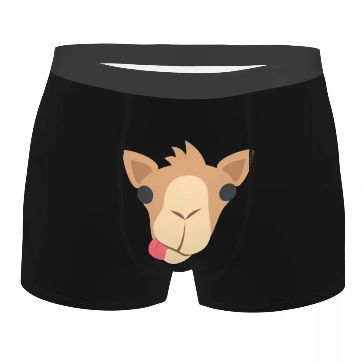 Men Dromedary Camel Face Arabian Underwear Funny Animal Humor Boxer Briefs Shorts Panties Male Soft Underpants S-XXL