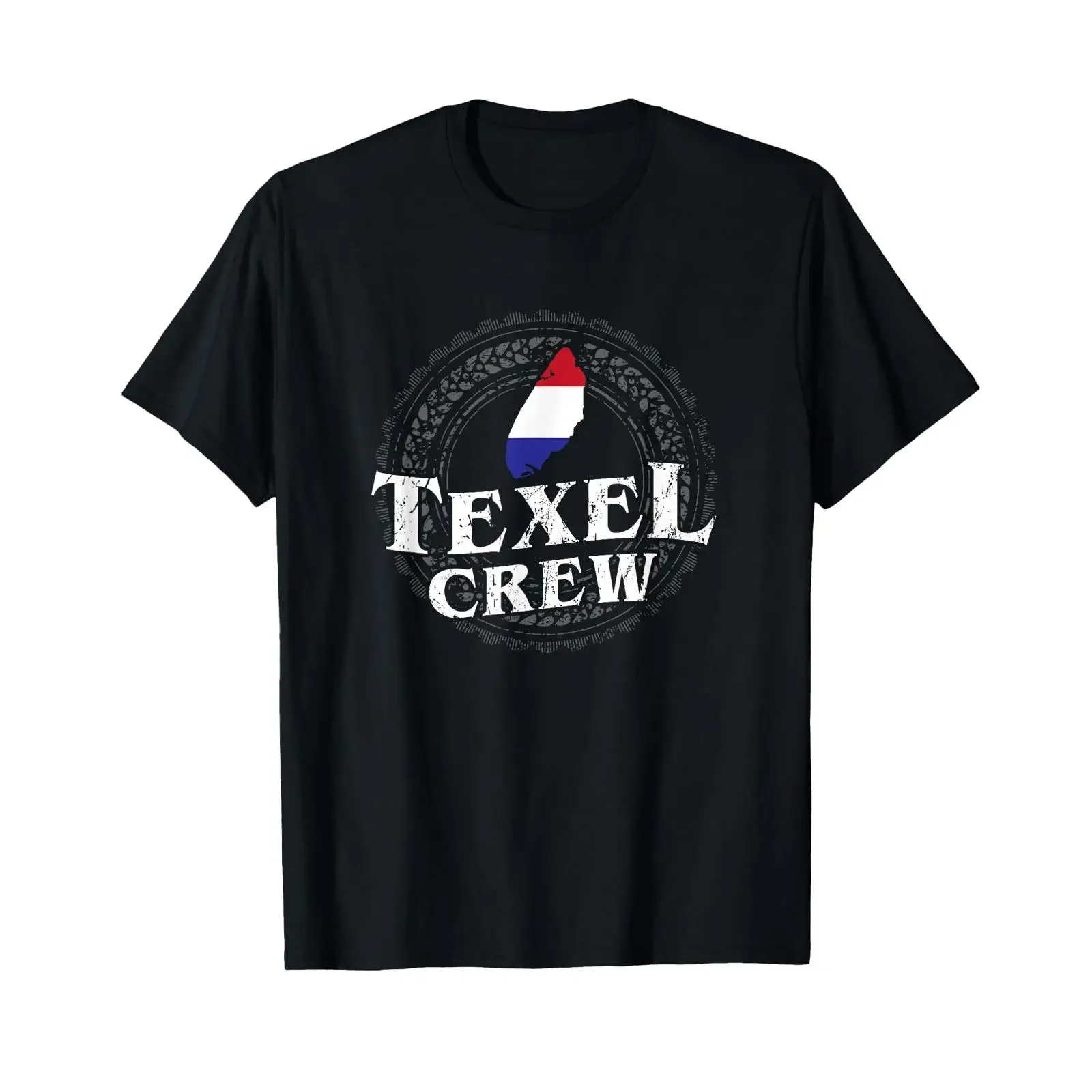 Texel Crew Netherlands North Holland T Shirt black vintage Washed homme designer clothes Stretched streetwear Slightly Casual