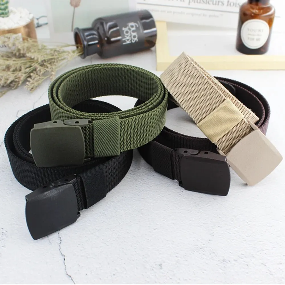Men Belt Nylon Breathable Belts Metal Buckle for Men Cowboy Designer Belt Outdoor Tactical Belt Military Gifts Belt Airport Frie