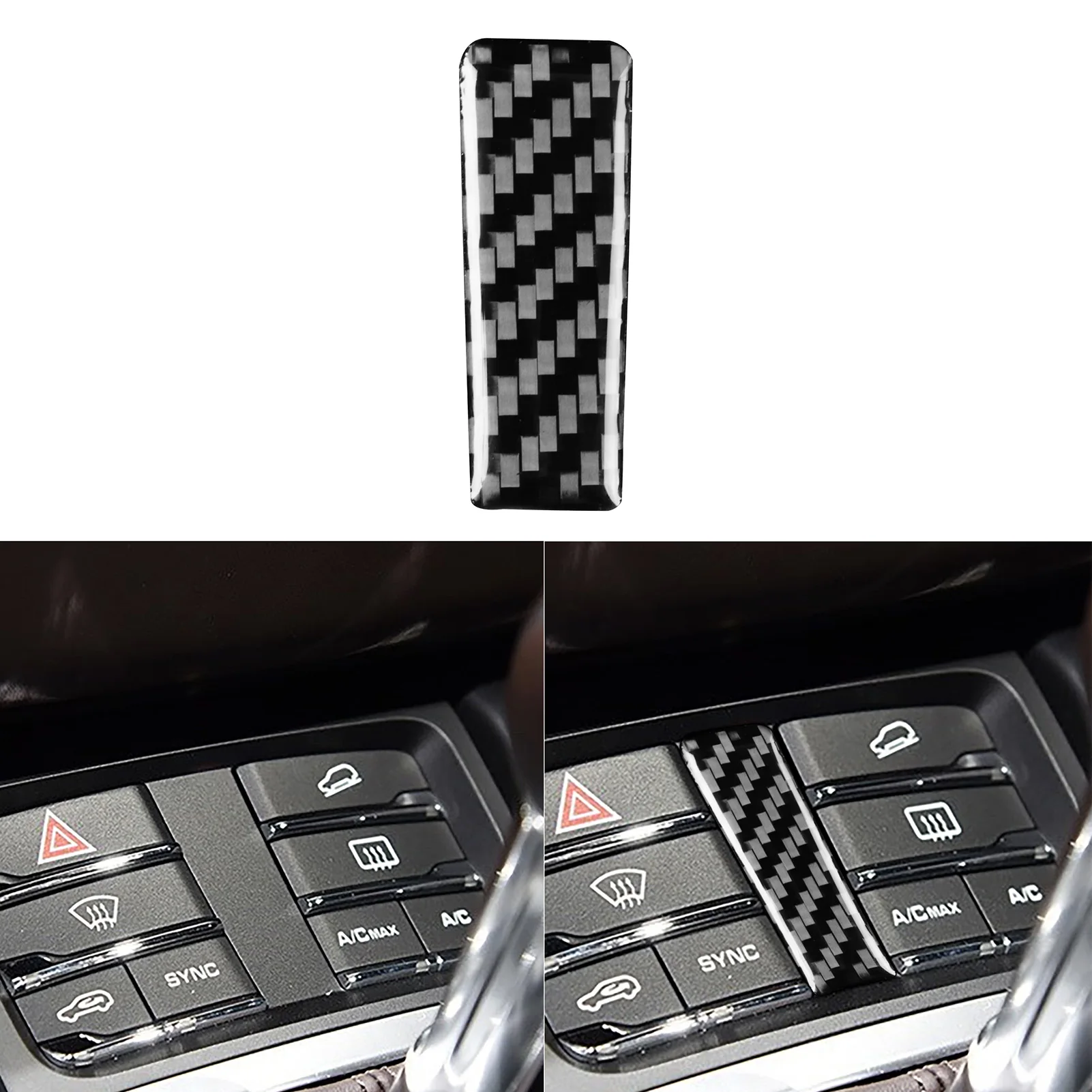 

For Porsche Macan 2014-2021 Car Styling Car Interior Carbon Fiber Central Gear Panel Control Panel Decal Accessories Stickers