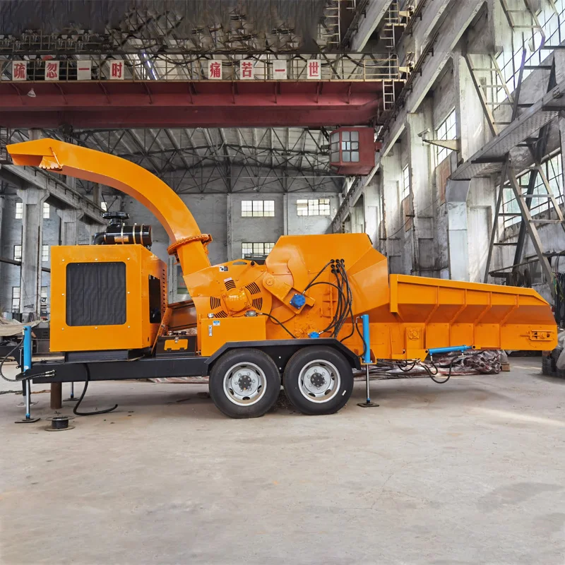New Portable Industrial Powered Wood Chipper Machine Wood Shredder Firewood Processor Wood chipper Crusher Machine for Sawdust