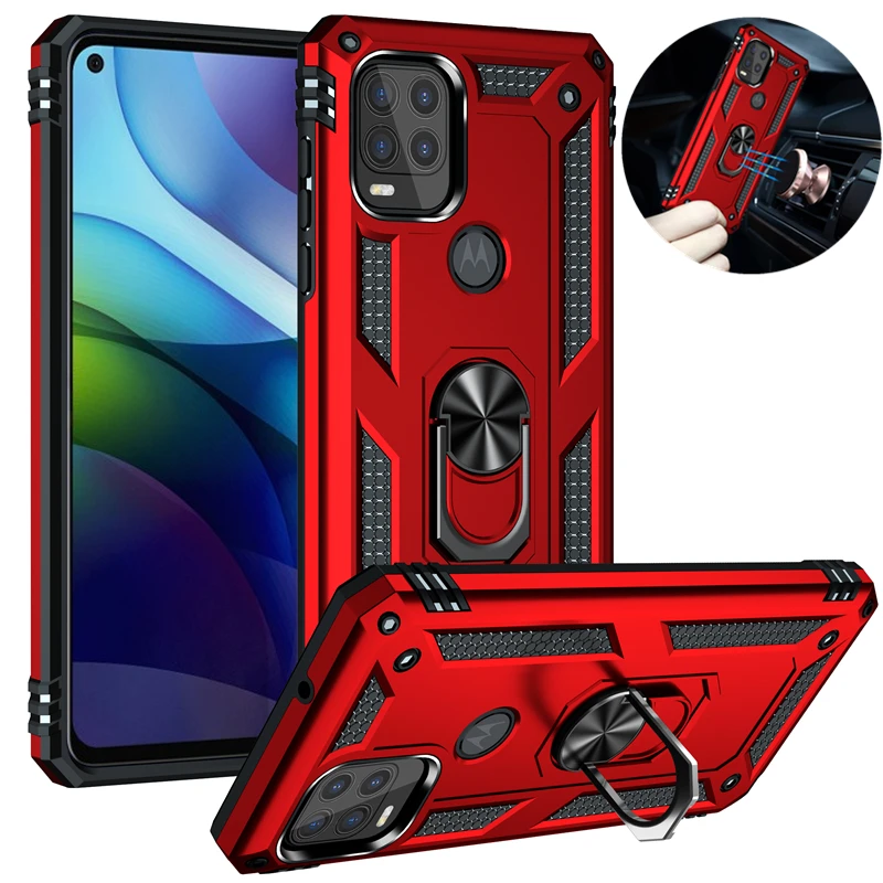 For Motorola Moto G Stylus 5G 2021 Case Shockproof Magnetic Ring Stand Armor Phone Case For Moto G Pure G Power 2022 Back Cover